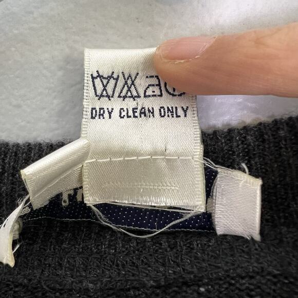 Per Liu Per Lei Mens Silk Cashmere Knit Sweater Sz L Heather Gray Office Career - Picture 9 of 11